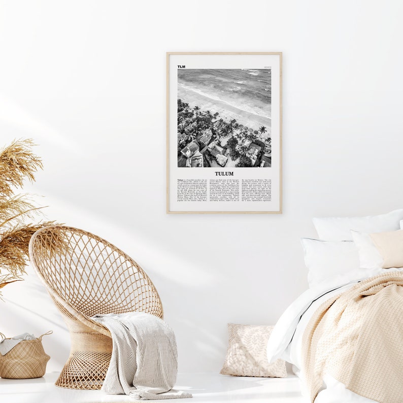 Tulum Print Black and White View Tulum Wall Art Tulum - Etsy