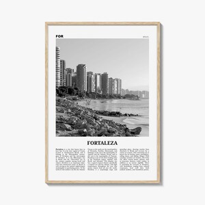 Fortaleza Print Schwarzweiß, Fortaleza Wandkunst, Fortaleza Poster, Fortaleza Foto, Fortaleza Wanddekor, Brasilien, Brasil, Südamerika