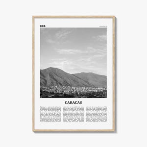 Caracas Print Black and White No 4, Caracas Wall Art, Caracas Poster, Caracas Photo, Caracas Wall Décor, Caracas Map, Venezuela