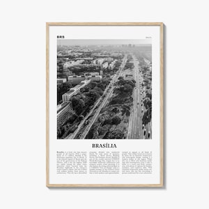 Brasilia Print Black and White No 1, Brasília Wall Art, Brasília Poster, Brasília Photo, Brasília Wall Decor, Brazil, Brasil, South America