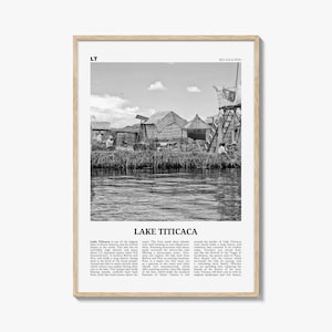 Lake Titicaca Print Black and White, Lake Titicaca Wall Art, Lake Titicaca Poster, Lake Titicaca Photo, Lake Titicaca Décor, Bolivia, Peru