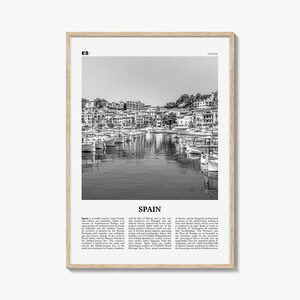 Spanien Druck schwarz weiß Nr. 2, Spanien Wandkunst, Spanien Poster, Spanien Foto, Spanien Wanddekoration, España, Madrid, Barcelona, Andalusien