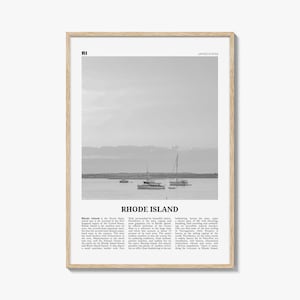 Rhode Island Print Black and White No 1, Rhode Island Wall Art, Rhode Island Poster, Rhode Island Photo, USA, United States, America