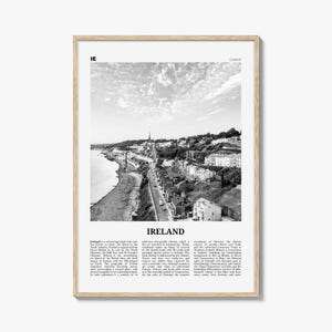 Irland Print schwarz weiß Nr. 2, Irland Wandkunst, Irland Poster, Irland Foto, Irland Dekor, Éire, UK, Vereinigtes Königreich, Dublin