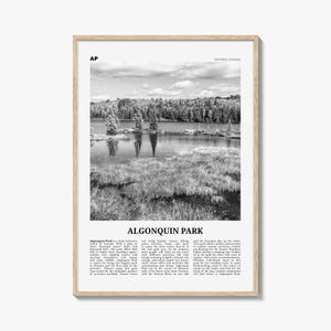 Algonquin Park Print Schwarzweiß, Algonquin Park Wandkunst, Algonquin Park Poster, Algonquin Park Foto, Ontario, Kanada