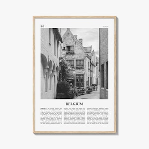 Belgium Print Black and White No 4, Belgium Wall Art, Belgium Poster, Belgium Photo, Belgium Decor, Brussels, België, Belgique Belgique