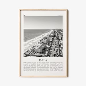 Destin Print Black and White No 2, Destin Wall Art, Destin Poster, Destin Photo, Destin Wall Décor, Florida, USA, United States, America