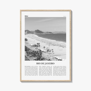 Impressão Rio de Janeiro em preto e branco nº 4, arte de parede do Rio de Janeiro, pôster do Rio de Janeiro, foto do Rio de Janeiro, Brasil, Brasil, América