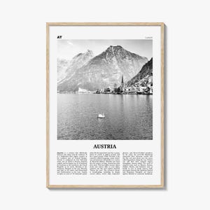 Austria Print Black and White, Austria Wall Art, Austria Poster, Austria Photo, Austria Wall Decor, Republik Österreich, Europe