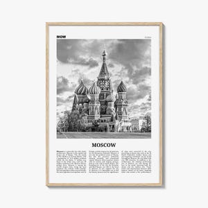 Moscow Print Black and White Russia No 1, Moscow Wall Art, Moscow Poster, Moscow Photo, Moscow Wall Decor, Mосква, Moskvá