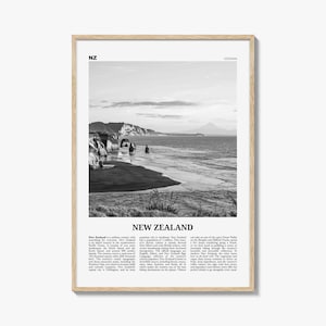 New Zealand Print Black and White No 2, New Zealand Wall Art, New Zealand Poster, New Zealand Photo, NZ, Wellington, Auckland, Oceania