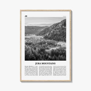 Jura-gebergte afdrukken zwart-wit, Jura-gebergte kunst aan de muur, Jura-gebergte poster, Jura-gebergte foto, Jura-gebergte wanddecoratie