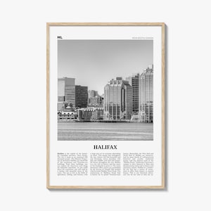 Halifax Print Black and White, Halifax Wall Art, Halifax Poster, Halifax Photo, Halifax Wall Décor, Nova Scotia, Canada