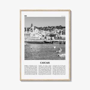 Cascais Print Black and White, Cascais Wall Art, Cascais Poster, Cascais Photo, Cascais Wall Décor, Portuguesa, Lisbon, Portual
