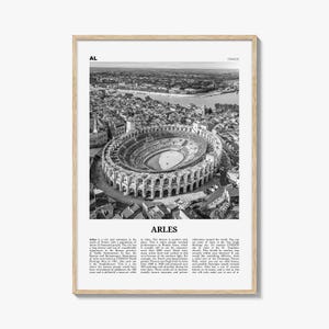Arles Print Black and White, Arles Wall Art, Arles Poster, Arles Photo, Arles Wall Décor, Arle, Provence-Alpes-Côte d&#39;Azur, France