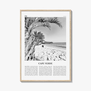 Cape Verde Print Black and White No 1, Cape Verde Wall Art, Cape Verde Poster, Cape Verde Photo, Praia, Cabo Verde, Kabu Verdi, Portugal