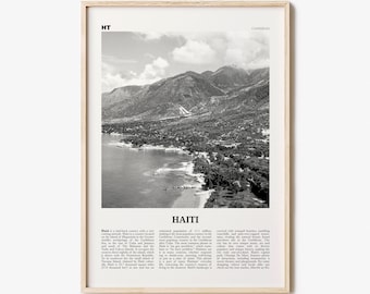 Haiti Print Black and White No 1, Haiti Wall Art, Haiti Poster, Haiti Photo, Haiti Wall Decor, Haïti, Ayiti, Hayti, Haitian, Domican