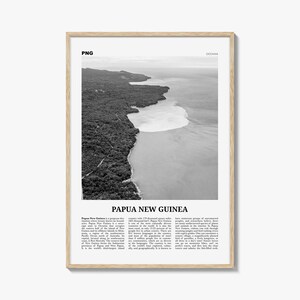 Papoea-Nieuw-Guinea print zwart-wit, Papoea-Nieuw-Guinea kunst aan de muur, Papoea-Nieuw-Guinea poster, foto Papoea-Nieuw-Guinea, Port Moresby, Oceanië