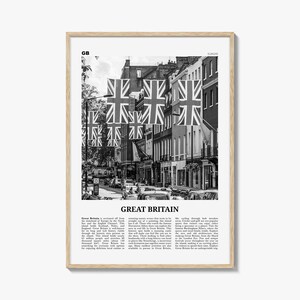 Great Britain Print Schwarzweiß, Großbritannien Wandkunst, Great Britain Poster, Großbritannien Foto, Großbritannien Wanddekor