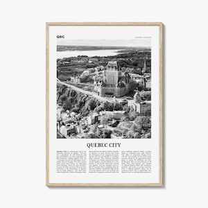 Quebec City Print Black and White No 1, Quebec City Wall Art, Quebec City Poster, Quebec City Photo, Québec, Canada, North America