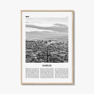 Napels afdrukken zwart-wit Italië nr. 2, Napels kunst aan de muur, Napels poster, Napels foto, Napels muur decor, Napels, Italië, Europa