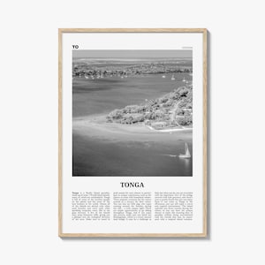 Tonga Print Black and White, Tonga Wall Art, Tonga Poster, Tonga Photo, Tonga Wall Decor, Puleʻanga Fakatuʻi ʻo Tonga, Nukuʻalofa