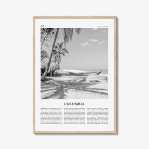Kolumbien Druck Schwarz weiß Nr. 3, Kolumbien Wandkunst, Kolumbien Poster, Kolumbien Foto, Bogota, Bogotá, Medellin, Cali, Südamerika