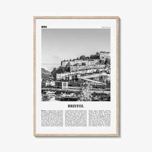 Bristol Print Black and White No 2, Bristol Wall Art, Bristol Poster, Bristol Photo, Bristol Wall Decor, England, UK, United Kingdom