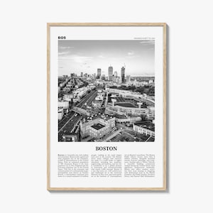Boston Print schwarz weiß Nr. 3, Boston Wandkunst, Boston Poster, Boston Foto, Boston Decor, Massachusetts, USA, Vereinigte Staaten, Amerika