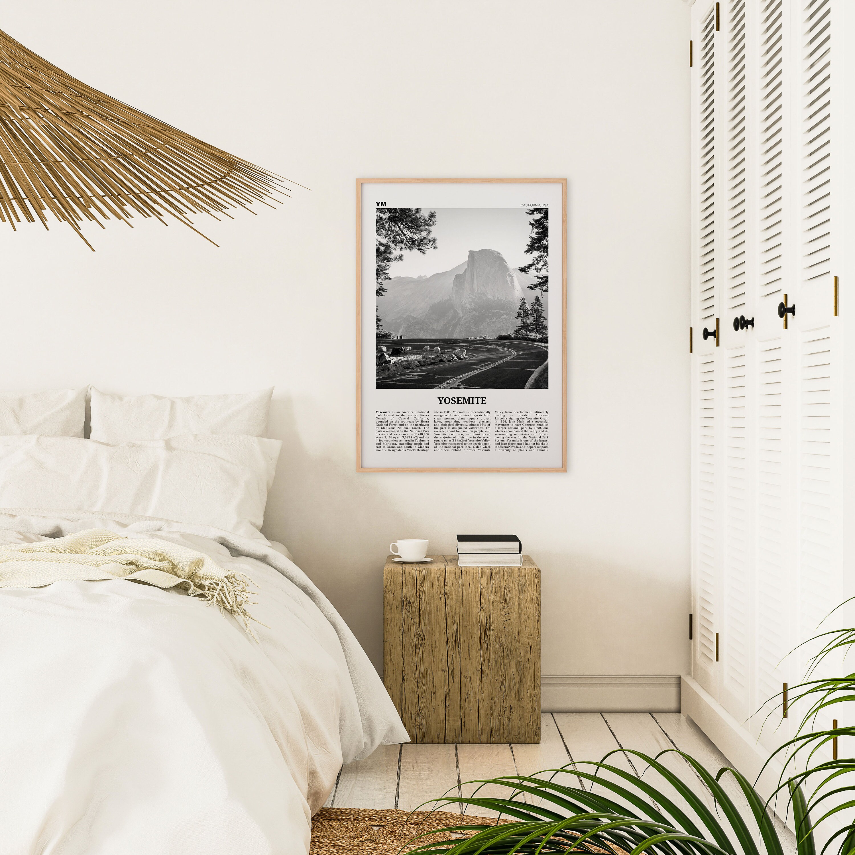 Yosemite Print Black and White Yosemite Wall Art Yosemite | Etsy