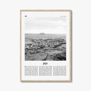 Jeju Island Print Black and White, Jeju Wall Art, Jeju Poster, Jeju Photo, Jeju Wall Décor, Jeju Island, 제주도, Sammu-samda-do
