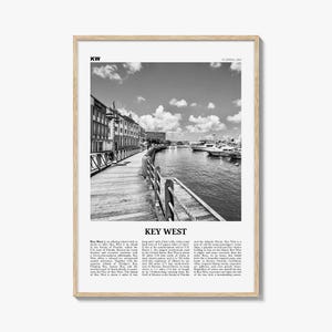Key West-print zwart-wit nr. 2, Key West-muurkunst, Key West-poster, Key West-foto, Key West, Florida, VS, Verenigde Staten, Amerika
