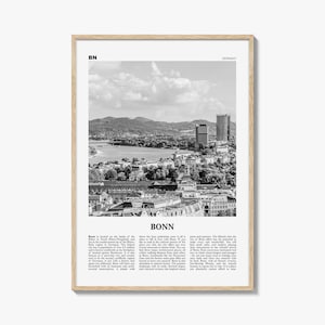 Bonn Print Black and White, Bonn Wall Art, Bonn Poster, Bonn Photo, Bonn Wall Décor, Germany, North Rhine-Westphalia, Deutschland