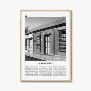 Maracaibo Print Black and White, Maracaibo Wall Art, Maracaibo Poster, Maracaibo Photo, Maracaibo Wall Décor, Maracaibo Map, Venezuela