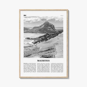 Mauritius Poster Schwarzweiß, Mauritius Wandkunst, Mauritius Poster, Mauritius Foto, Mauritius Dekor, Maurice Moris, Port Louis, Afrika