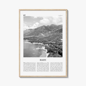 Haiti Print Black and White No 1, Haiti Wall Art, Haiti Poster, Haiti Photo, Haiti Wall Decor, Haïti, Ayiti, Hayti, Haitian, Domican