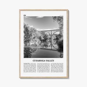 Cuyahoga Valley print zwart-wit, Cuyahoga Valley Wall Art, Cuyahoga Valley poster, Cuyahoga Valley foto, Cuyahoga Wall Decor, Ohio