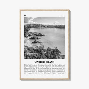Waiheke Island Poster Schwarzweiß, Waiheke Island Wandkunst, Waiheke Island Poster, Waiheke Island Foto, Waiheke Island, Neuseeland