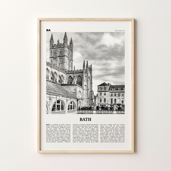 Bath Print Black and White Bath Wall Art Bath Poster Bath Etsy