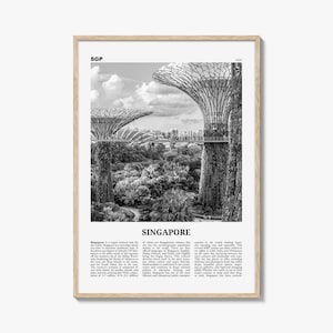 Singapore Print Black and White No 4, Singapore Wall Art, Singapore Poster, Singapore Photo, Singapore Wall Decor, Malay, Malaysia, Asia