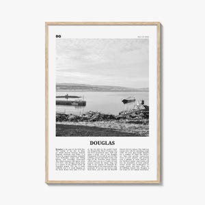 Douglas Schwarzweiß, Douglas Wandkunst, Douglas Poster, Douglas Foto, Douglas Wanddekoration, Isle of Man, UK, Vereinigtes Königreich