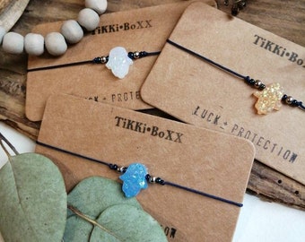 Hamsa Hand Friendship Bracelet / Make a Wish / Good luck / Best Friends
