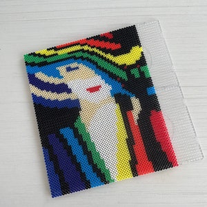 Perler bead pattern, Artkal bead pattern, pattern modern art, pixel art, Perler bead template, colorful bead pattern, pixel art work
