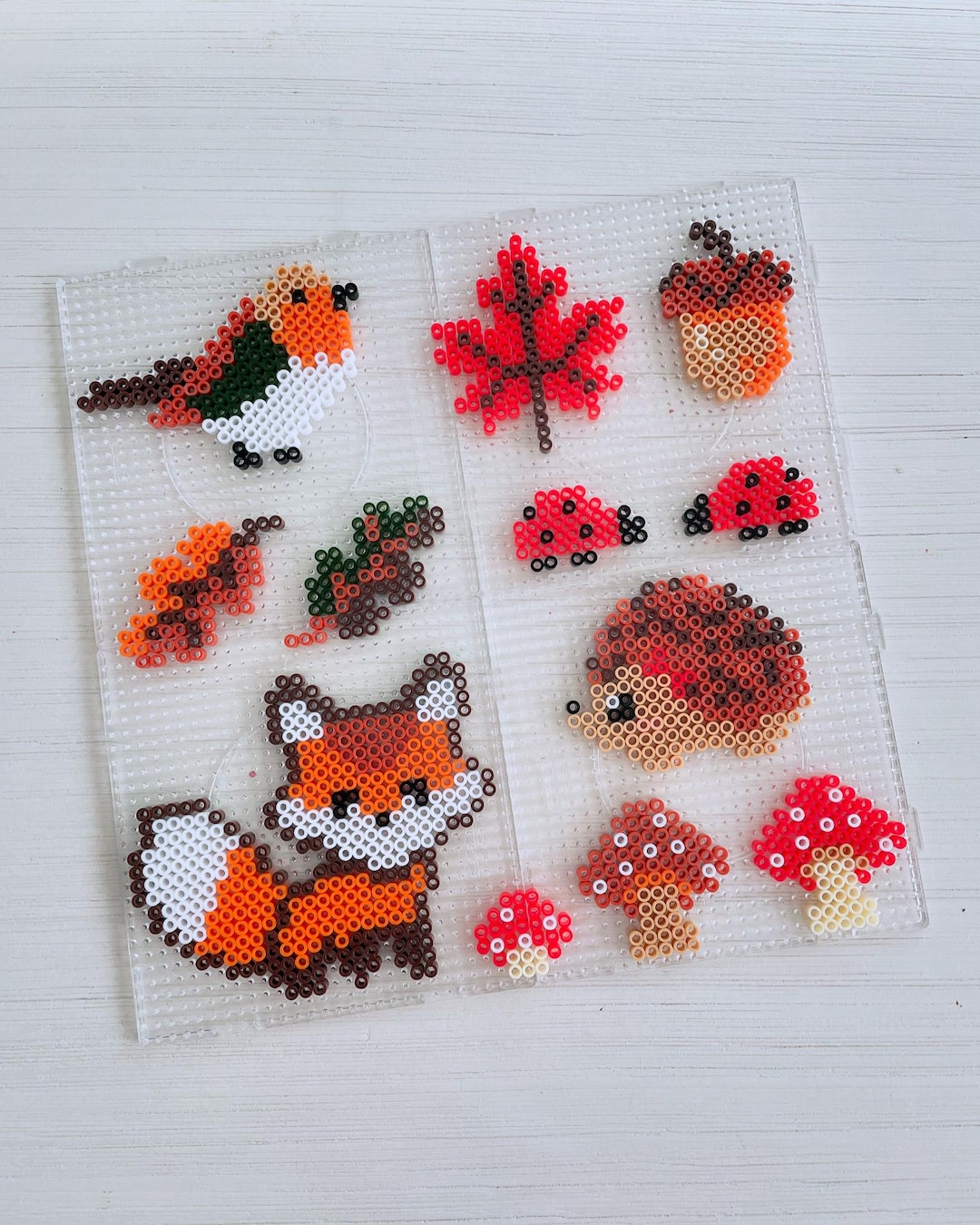 Fall Ornaments Bead Template, Fall Bead Template, Perler Bead