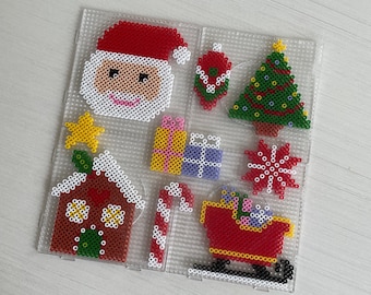 Christmas Ornaments Bead Template, Christmas Bead Template, Perler
