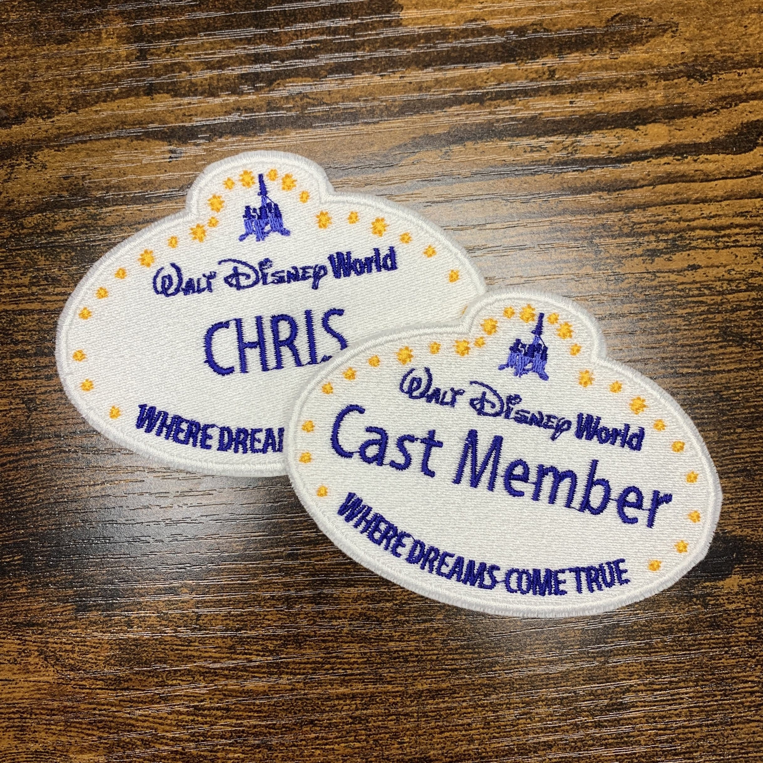 custom-disney-cast-member-tag-embroidered-patch-etsy