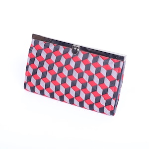 Geometric Woven Ribbon Women’s Wallet, Cash Envelope Wallet, Hand Woven Wallet