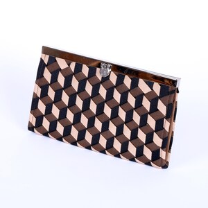Geometrische gewebte Band Damen Brieftasche, Bargeld Umschlag Brieftasche, Hand Gemacht Brieftasche