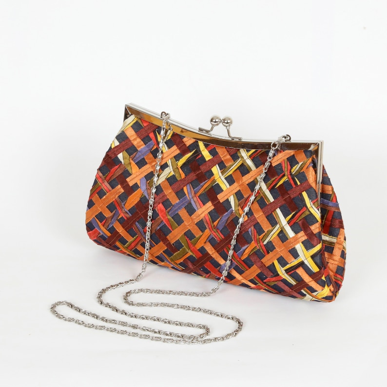 A Special Holiday Gift Patchwork evening Clutch Purse Evening Clutch Hand Woven Clutch Clutch Purse Evening Bag
