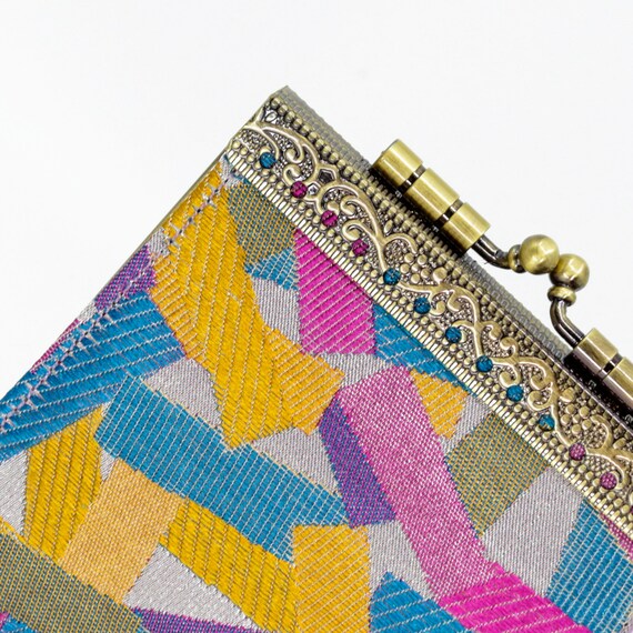 Handmade Brocade Card Holder Cathayana Wallet With RFID Blocking
